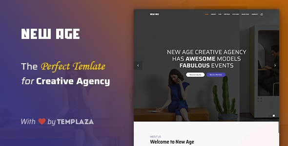 New Age - 广告素材机构Joomla模板