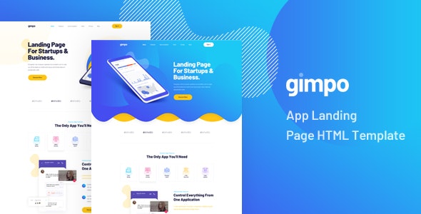 Gimpo - App 着陆页网站 HTML 模板
