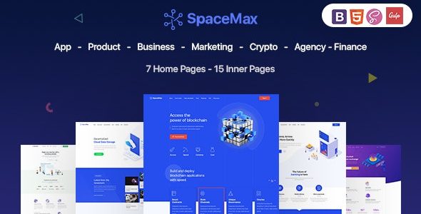 SpaceMax - 多用途产品展示HTML模板