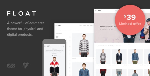  Float - Minimalist e-commerce WordPress theme