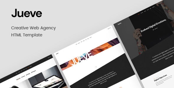 Jueve - 广告素材网页设计网站HTML模板