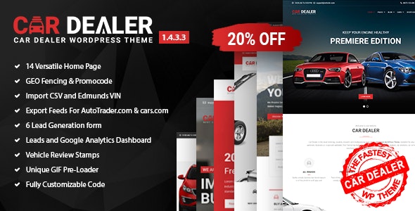 Car Dealer - Automotive Responsive WordPress Theme