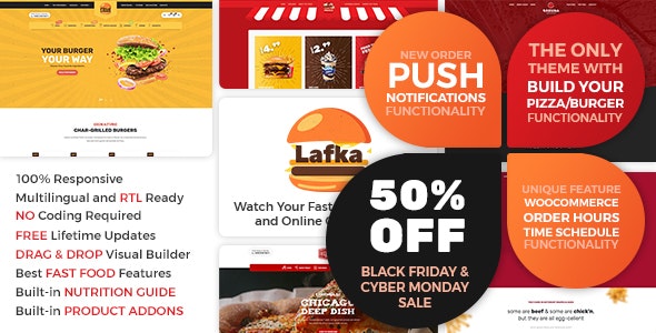 Lafka - WooCommerce Theme for Burger Pizza Fast Food Delivery & Restaurant