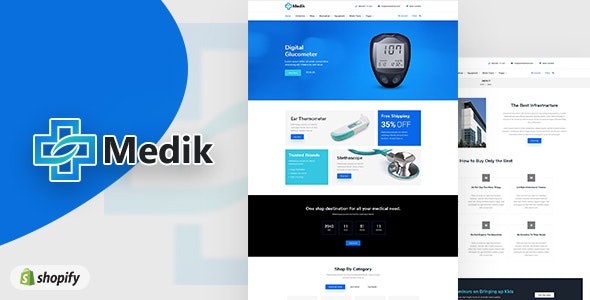  Medik - Medical Device Store Template Shopify Theme