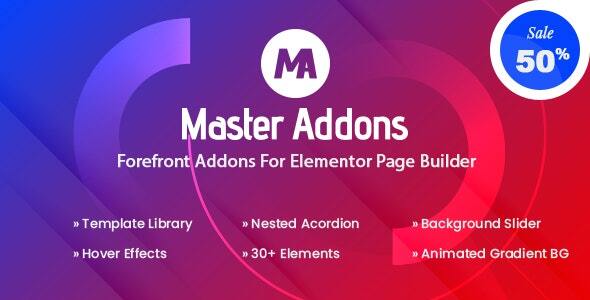 Master Addons for Elementor (Pro)  可视化编辑器扩展插件
