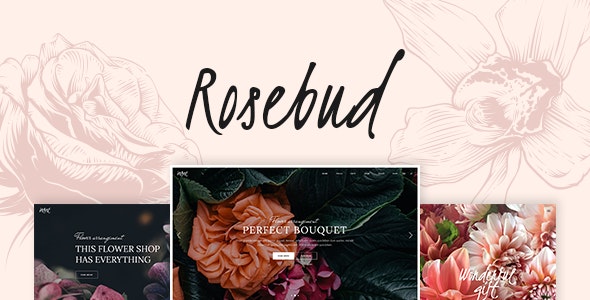 Rosebud - 鲜花绿植花店网站WordPress主题