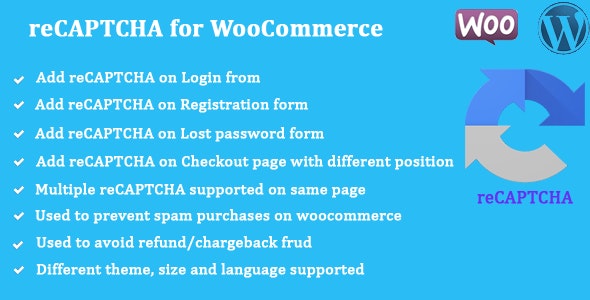 reCAPTCHA for WooCommerce 商店注册登录验证码插件
