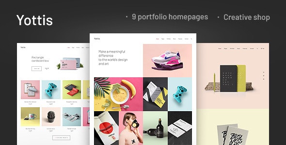  Yottis - Personal creative works display WordPress theme+store