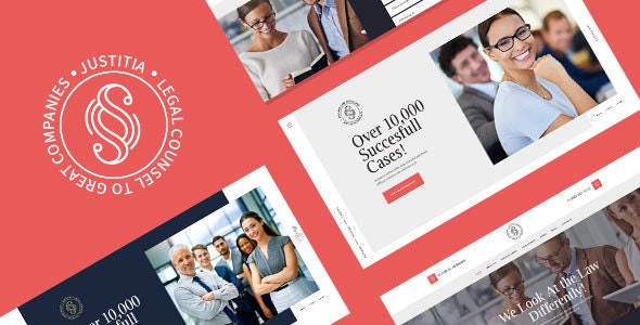 Justitia - Multiskin Lawyer & Legal Adviser WordPress Theme