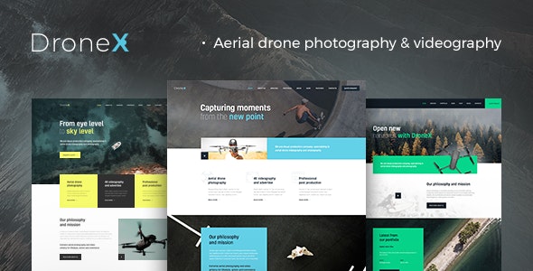 DroneX - 航空摄影航拍网站WordPress主题