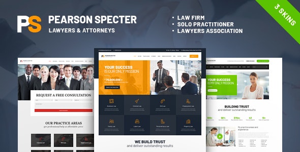 Pearson Spectre - 法律律师事务所网站WordPress主题
