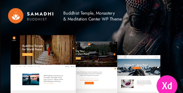 Samadhi - Oriental Buddhist Temple WordPress Theme