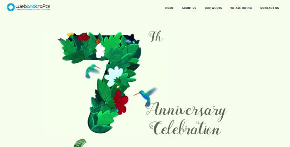  7th Anniversary of Webanddrafts official website