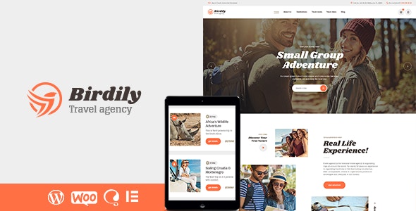 Birdily - Travel Agency & Tour Booking WordPress Theme