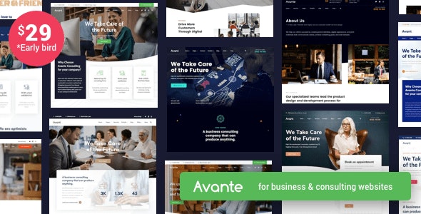 Avante - 财务咨询公司网站WordPress模板