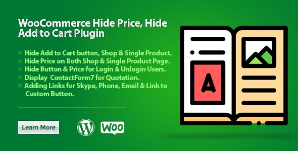 WooCommerce Hide Price Hide Add to Cart Plugin 隐藏价格隐藏添加到购物车插件