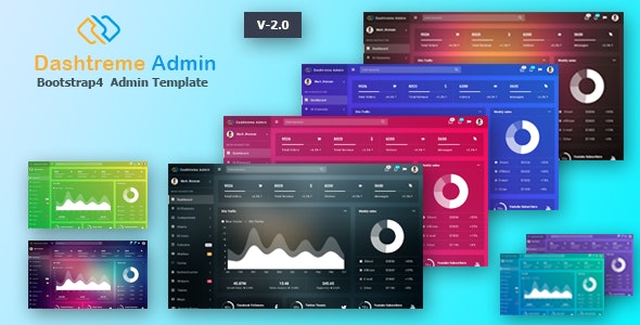Dashtreme - 多用途 Bootstrap4 后台管理模板