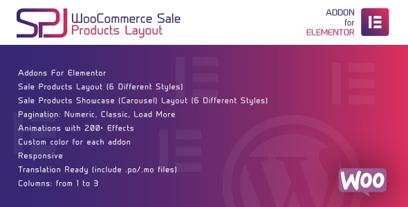 WooCommerce Sale Products Layout for Elementor - 商品布局设置WordPress插件
