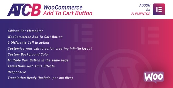 WooCommerce Add To Cart Button for Elementor 加入购物车按钮插件