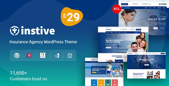 Instive - Insurance WordPress Theme