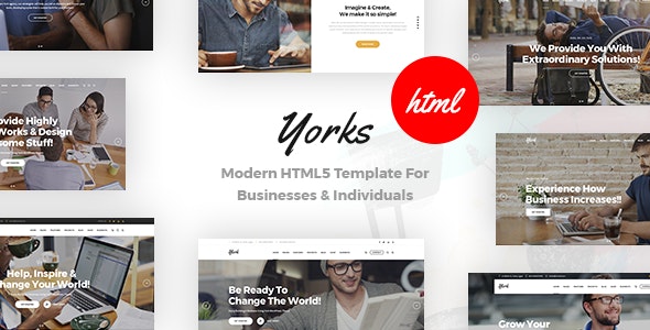  York - HTML5 template for enterprise personal websites