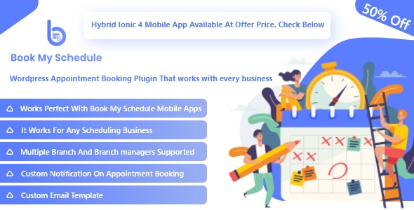 BookMySchedule - APP移动应用预约预订插件