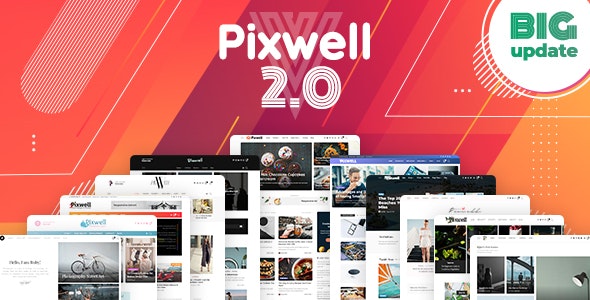 Pixwell - 现代时尚新闻博客模板WordPress主题