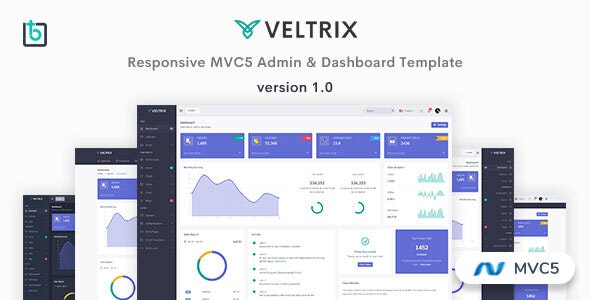 Veltrix - MVC5 后台管理面板HTML模板