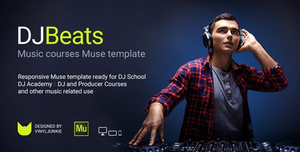 DJBeats - DJ培训音乐学院Muse模板
