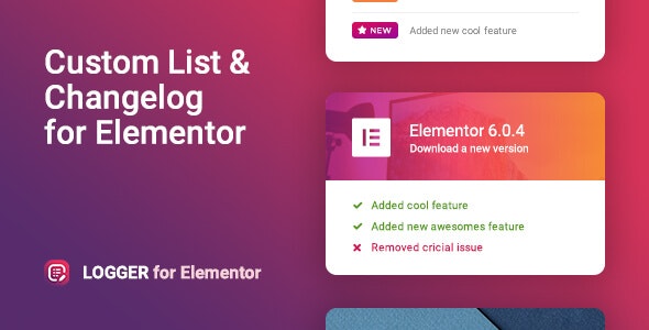 Logger - Changelog & Custom List for Elementor