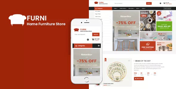 Furni - 响应式家具饰品Joomla模板