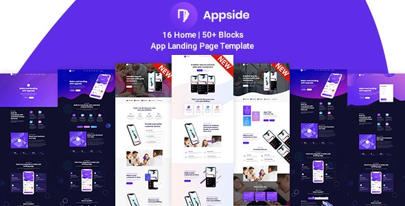 Appside - App 应用程序着陆页HTML5模板