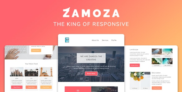Zamoza - 响应式多用途Email电子邮件模板