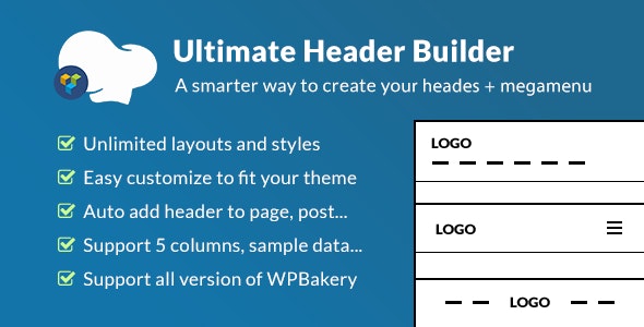 Ultimate Header Builder - WPBakery Page Builder 网页头部页眉编辑器