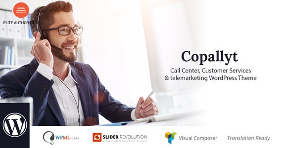 Copallyt - Call Center & Telemarketing WordPress Theme