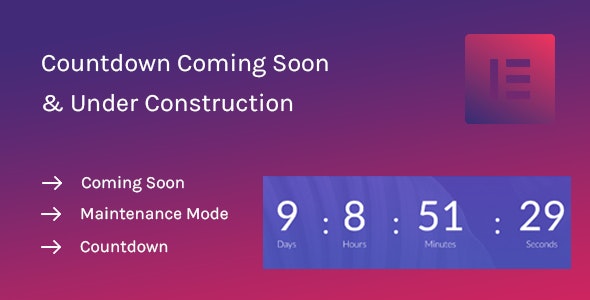 Coming Soon Widget for Elementor 倒计时小工具插件