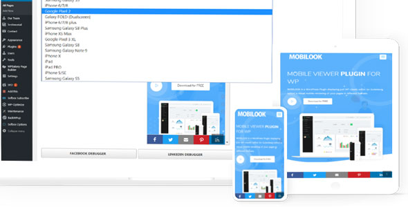 Mobilook for Woocommerce & Debugger 即时响应式测试工具插件