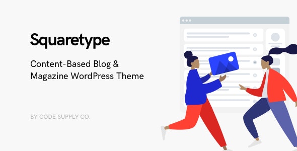 Squaretype - Modern Blog WordPress Theme