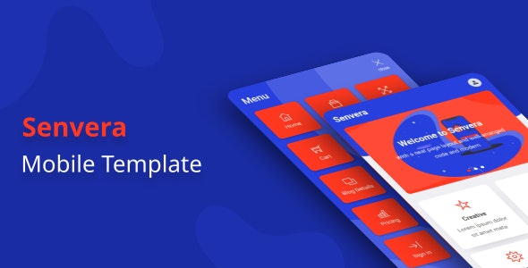 Senvera - 移动设备手机端HTML5模板