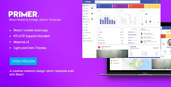 Primer - Material Design 后台管理HTML模板