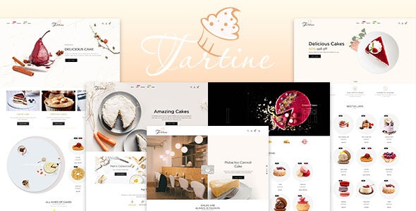 Tartine - 蛋糕甜品面包店网站模板Shopify主题