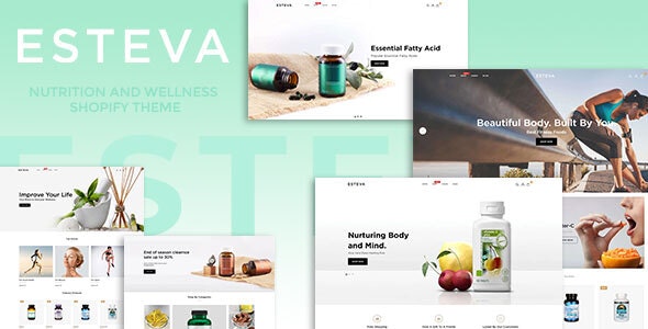 Esteva - 天然有机健康食品商店Shopify模板