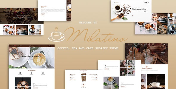 Milatino - 咖啡绿茶蛋糕甜品Shopify主题