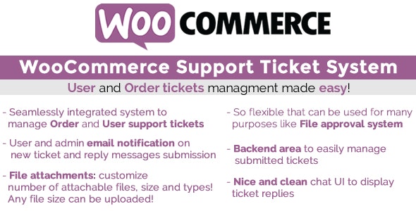 WooCommerce Support Ticket System 支持帮助工单插件