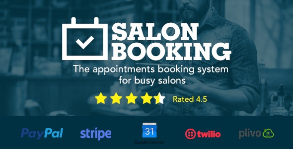 Salon Booking - 美容护理预订系统网站Wordpress插件