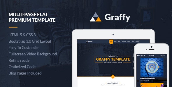 GRAFFY - 响应式企业公司网站模板