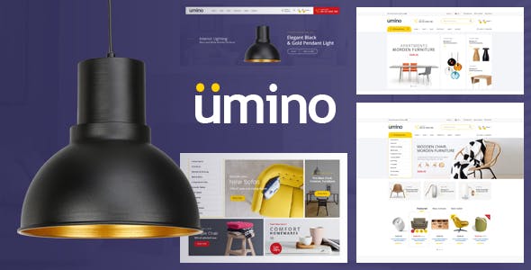 Umino - 家居用品家具数码商店OpenCart模板