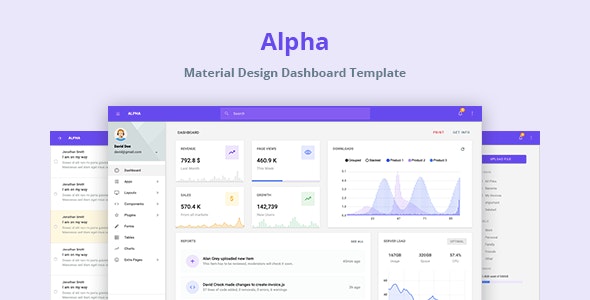 ALPHA - 后台管理模板HTML模板