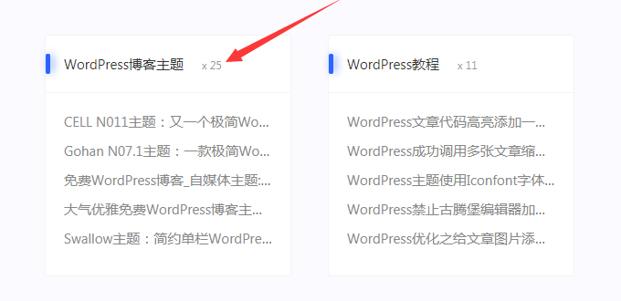 WordPress获取指定标签下的文章总数