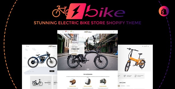 E-BIKE - 电动车自行车专卖店网上商店模板